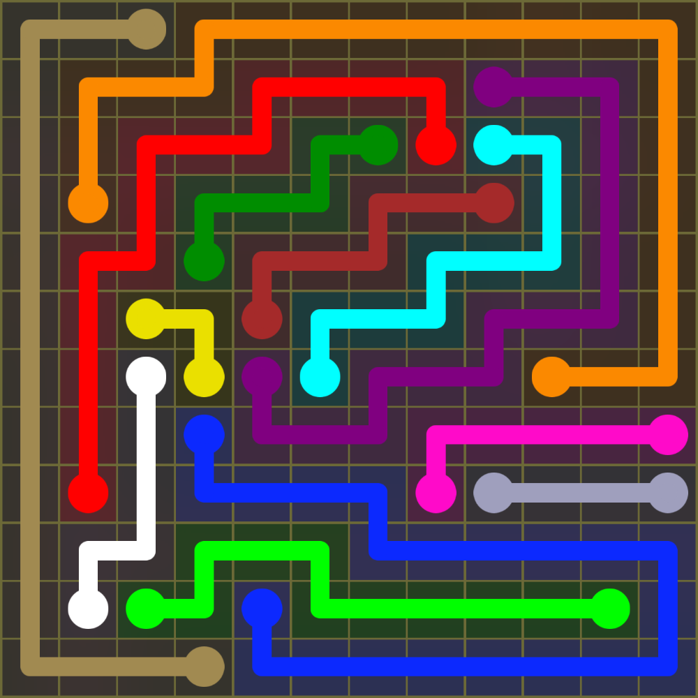 Flow Free 1627 Solution