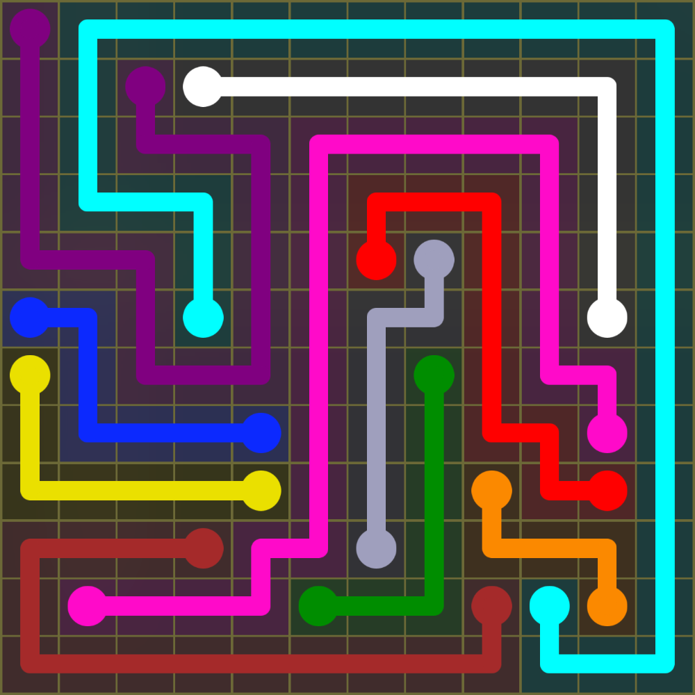 Flow Free 1629 Solution