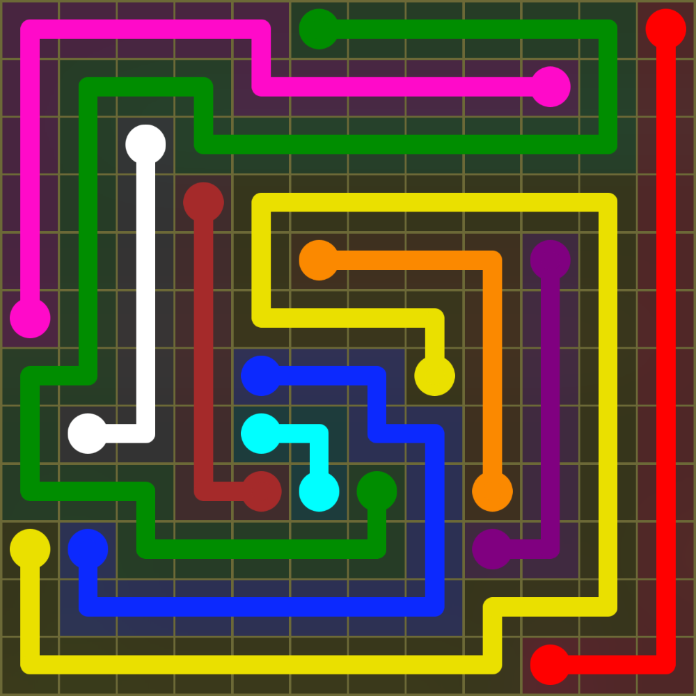 Flow Free 1631 Solution