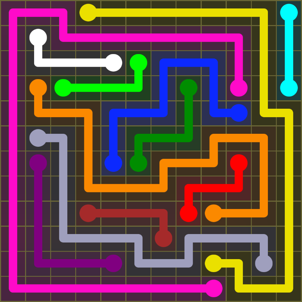 Flow Free 1639 Solution