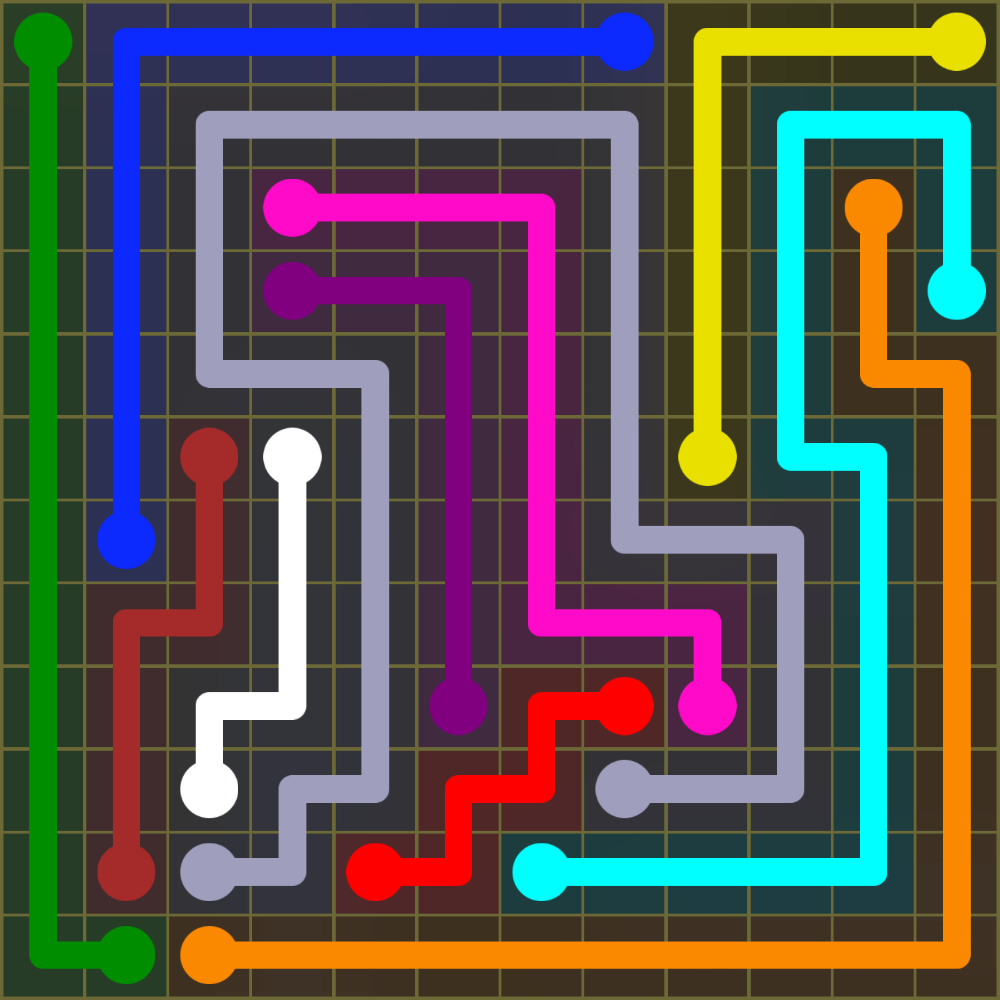 Flow Free 1641 Solution