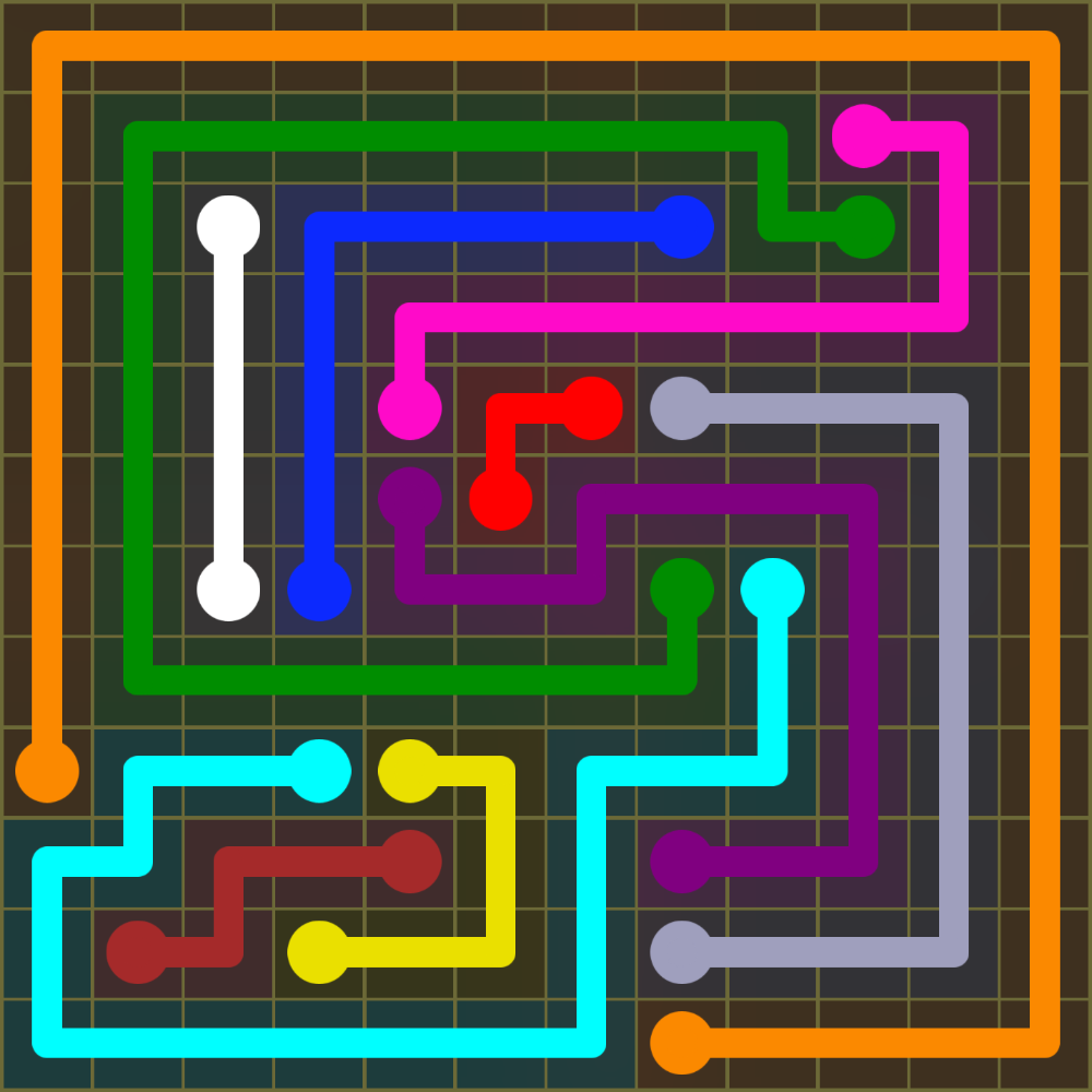 Flow Free 1646 Solution