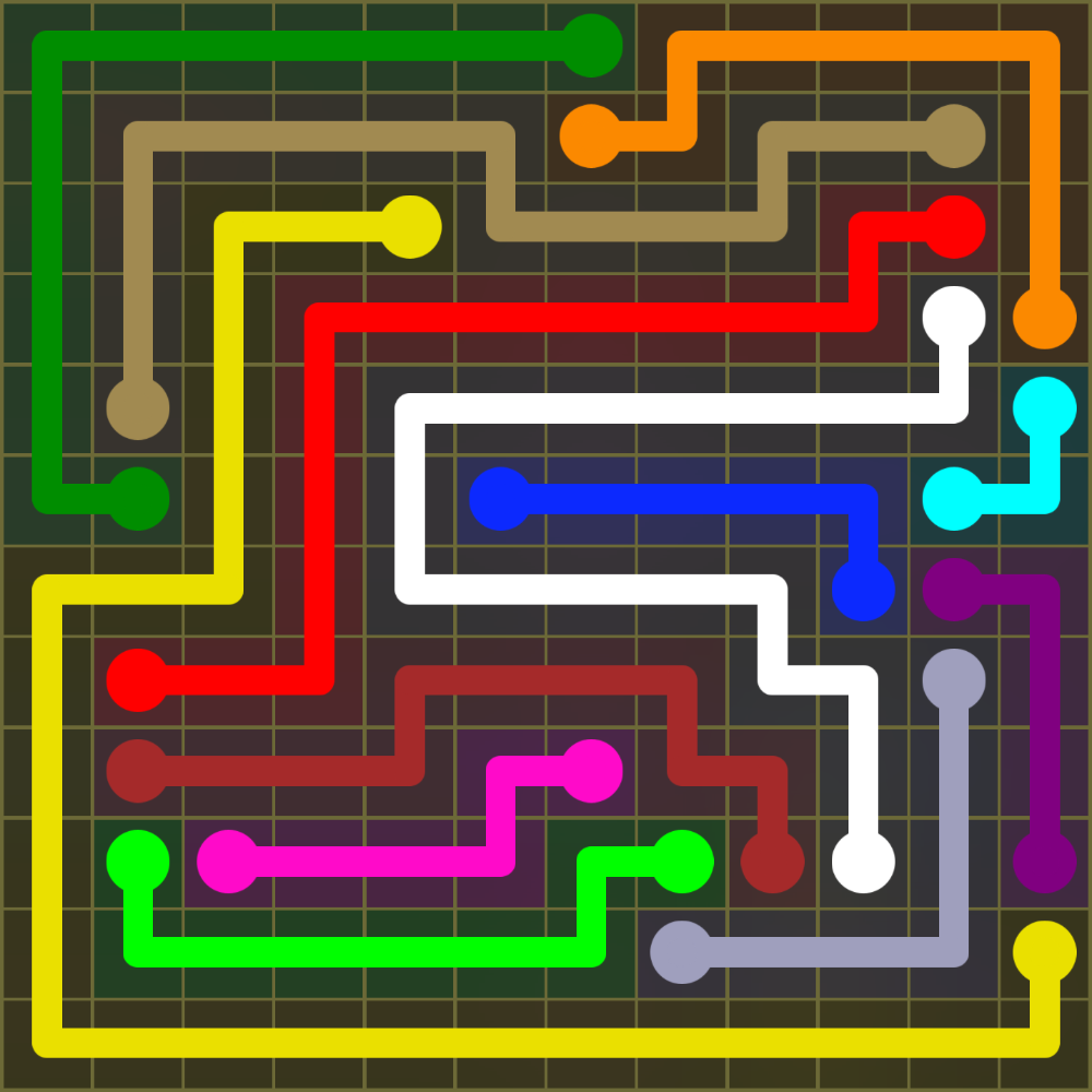 Flow Free 1538 Solution
