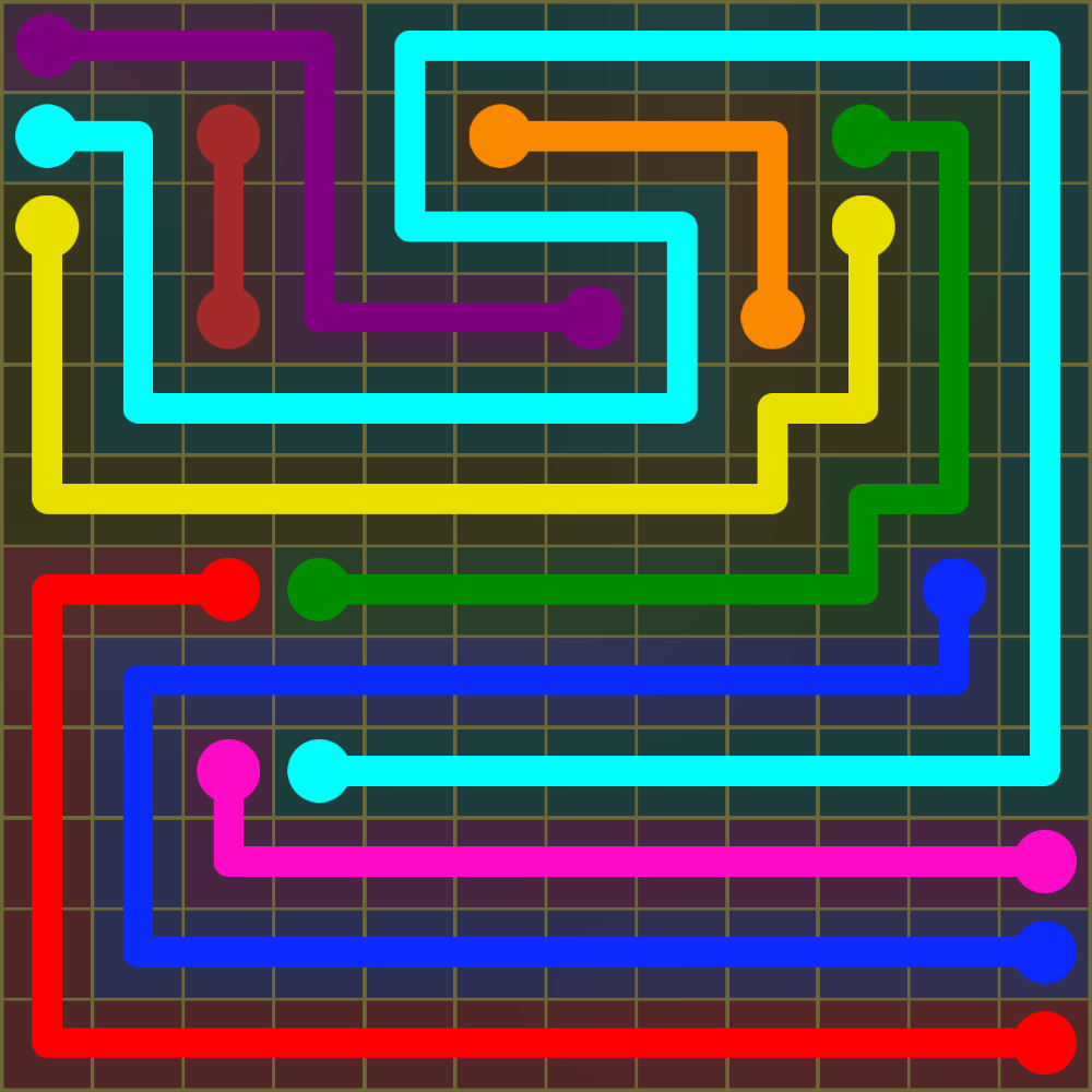 Flow Free 1544 Solution