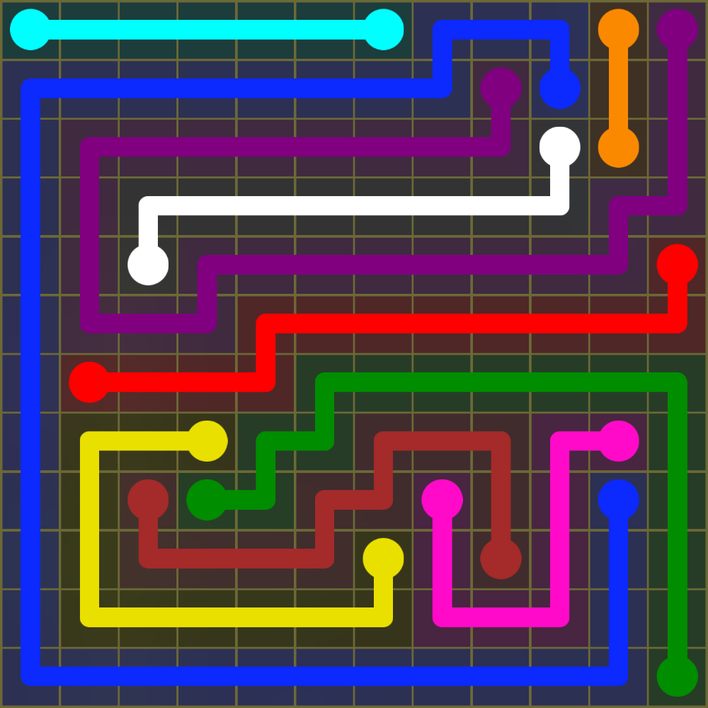 Flow Free 1567 Solution