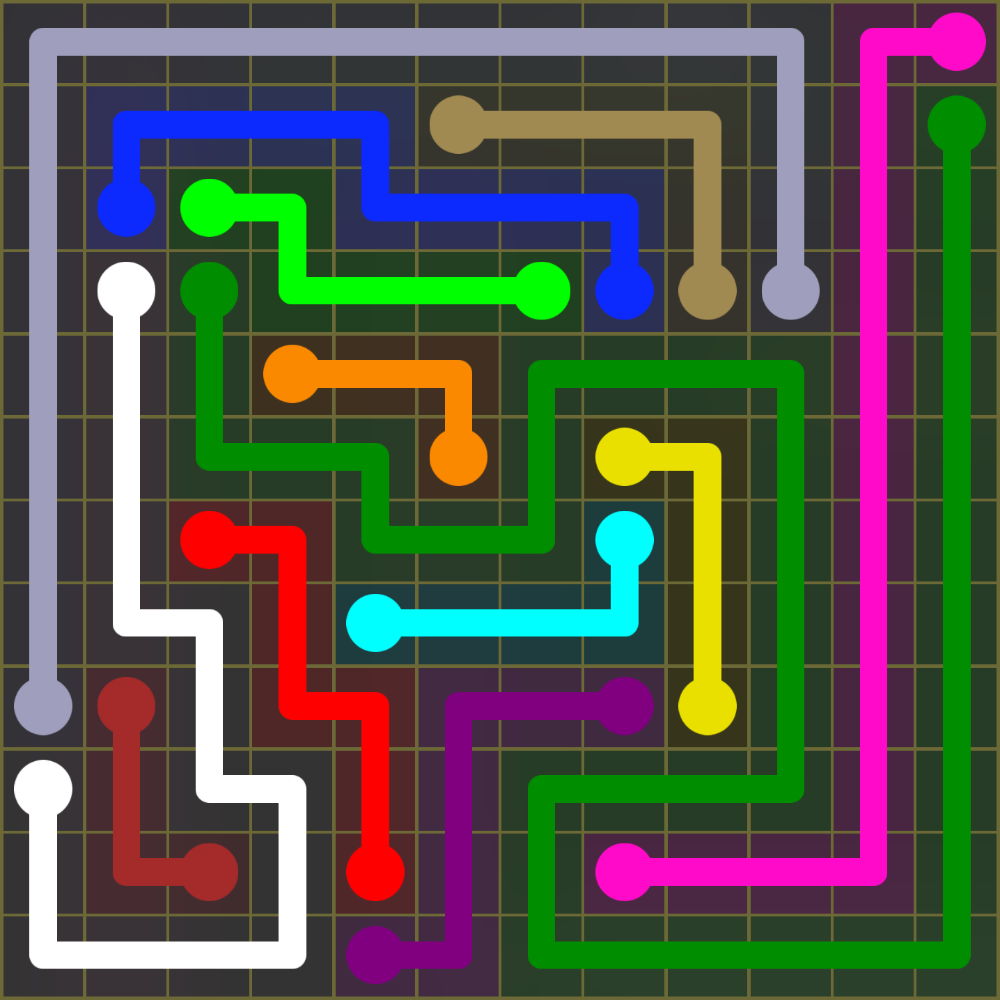 Flow Free 1581 Solution