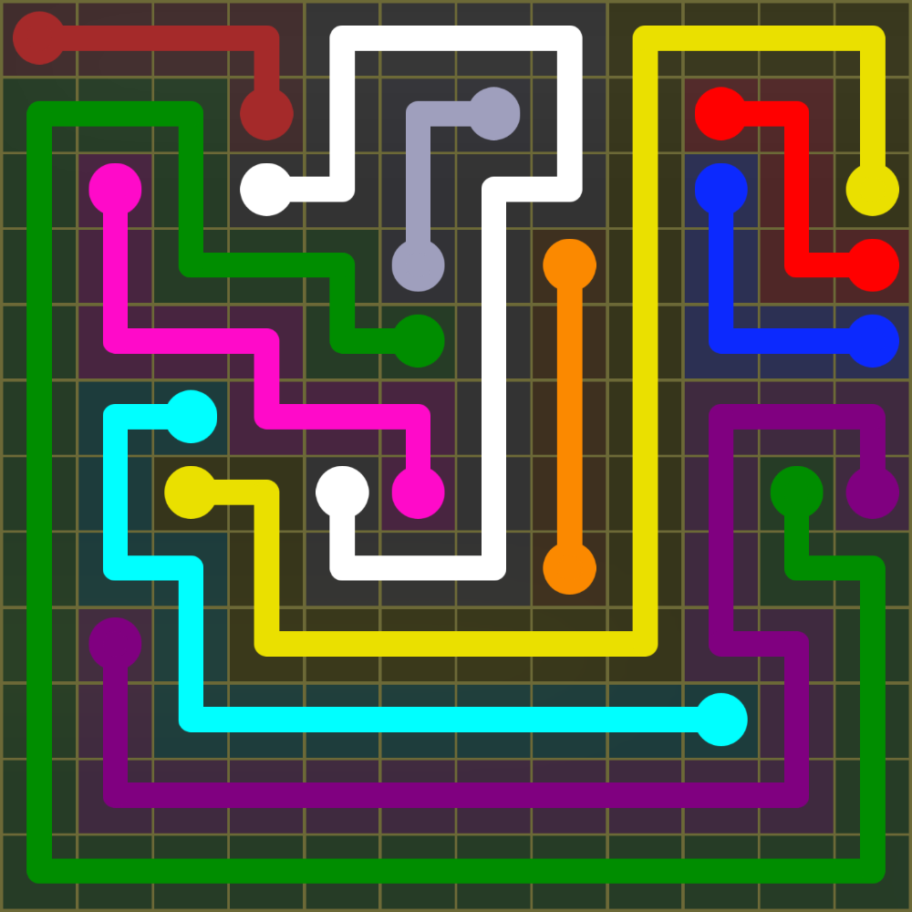 Flow Free 1611 Solution