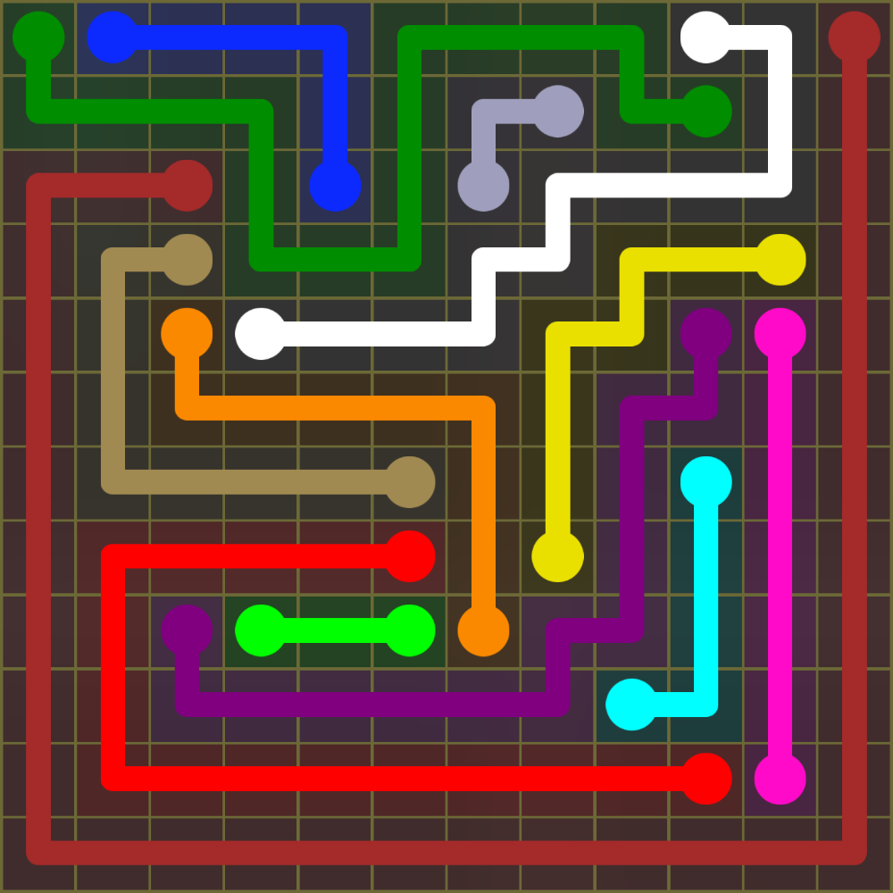 Flow Free 1591 Solution