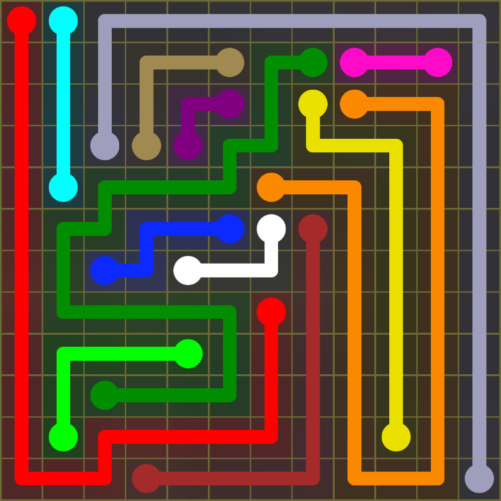 Flow Free 1592 Solution