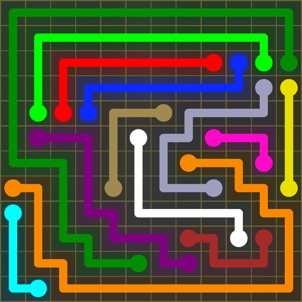 Flow Free 1594 Solution