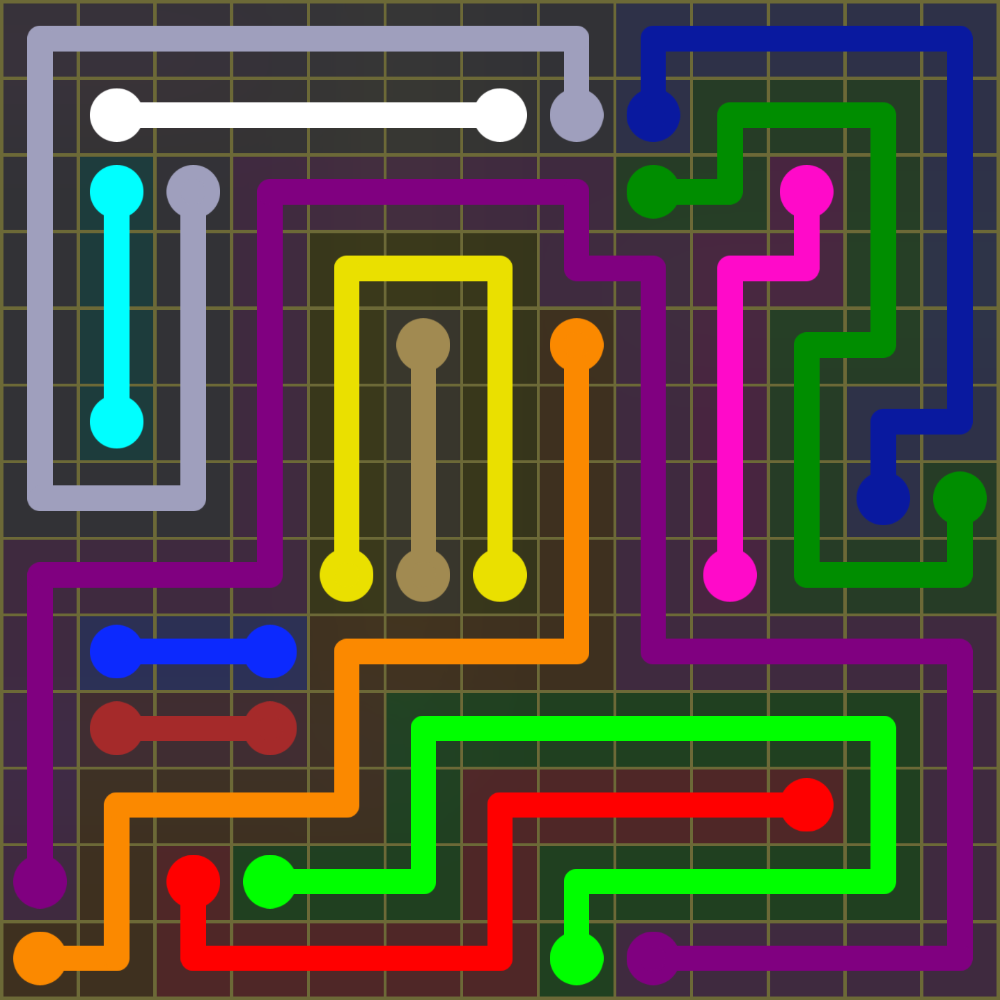 Flow Free 1671 Solution