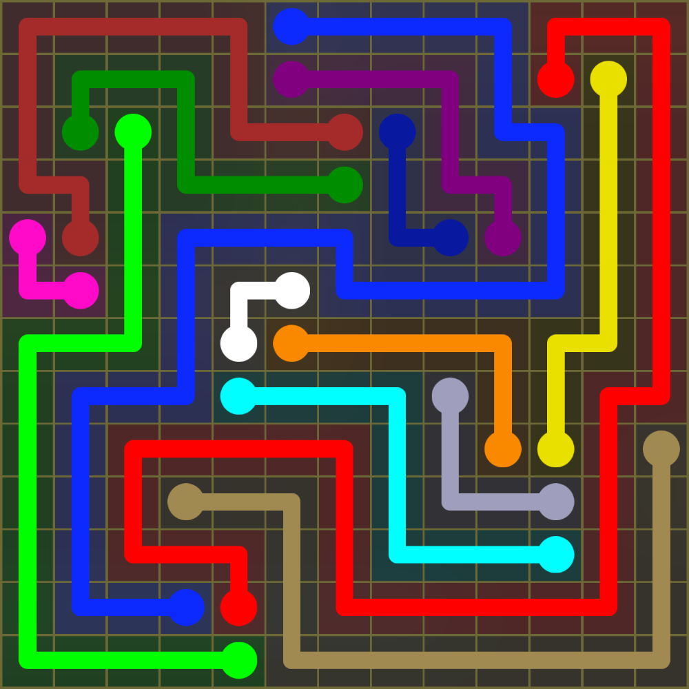 Flow Free 1782 Solution