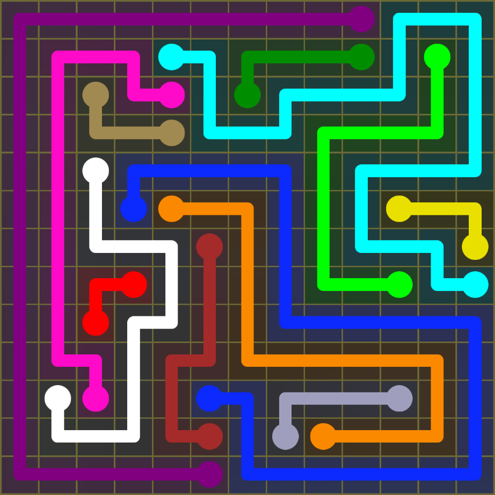 Flow Free 1684 Solution