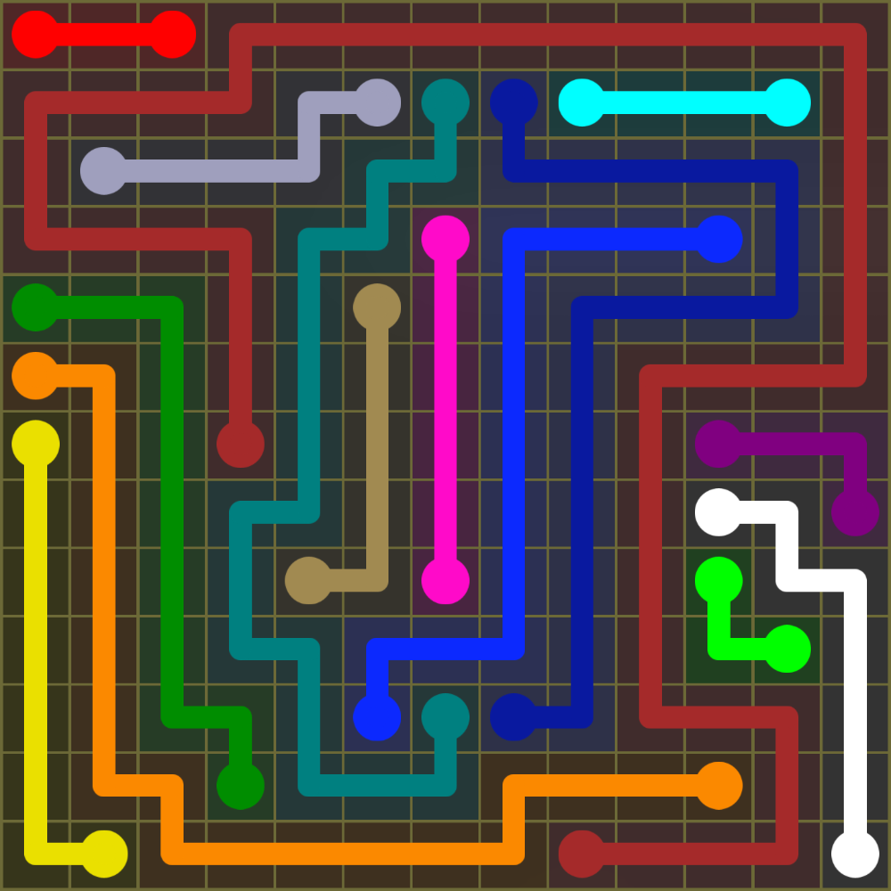 Flow Free 1702 Solution