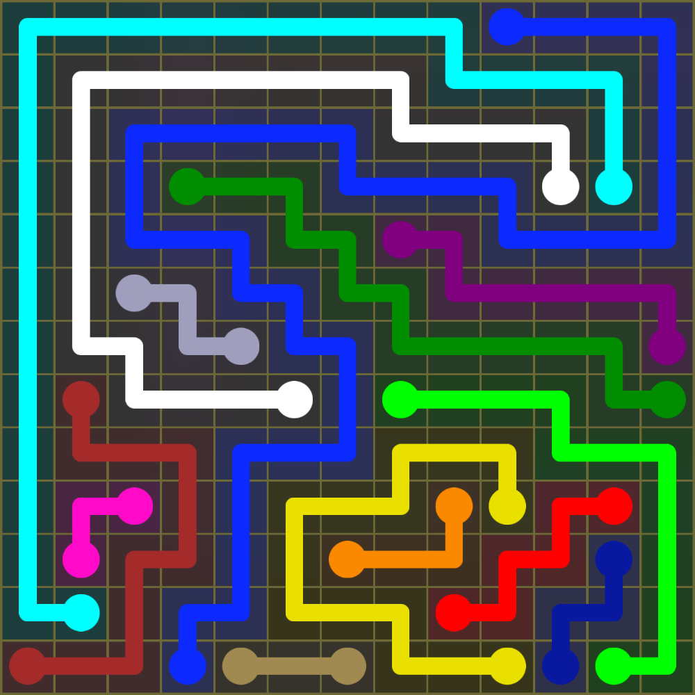 Flow Free 1713 Solution