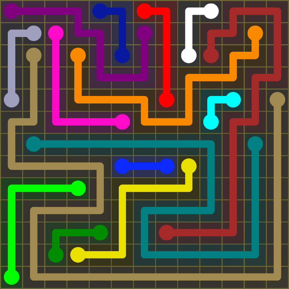 Flow Free 1717 Solution