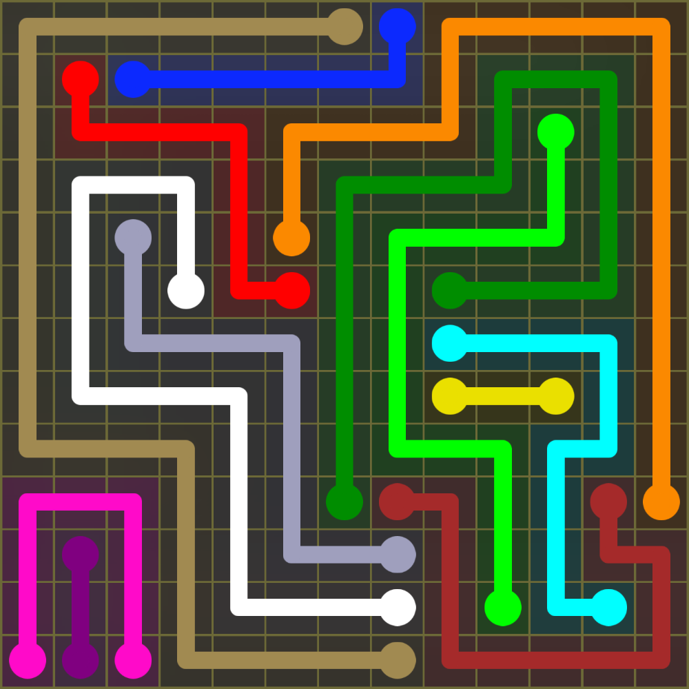 Flow Free 1719 Solution