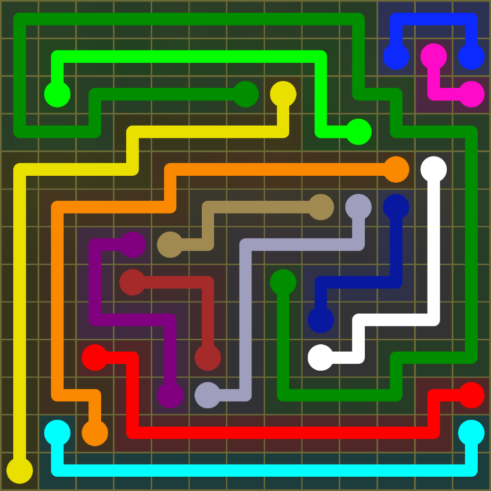 Flow Free 1731 Solution
