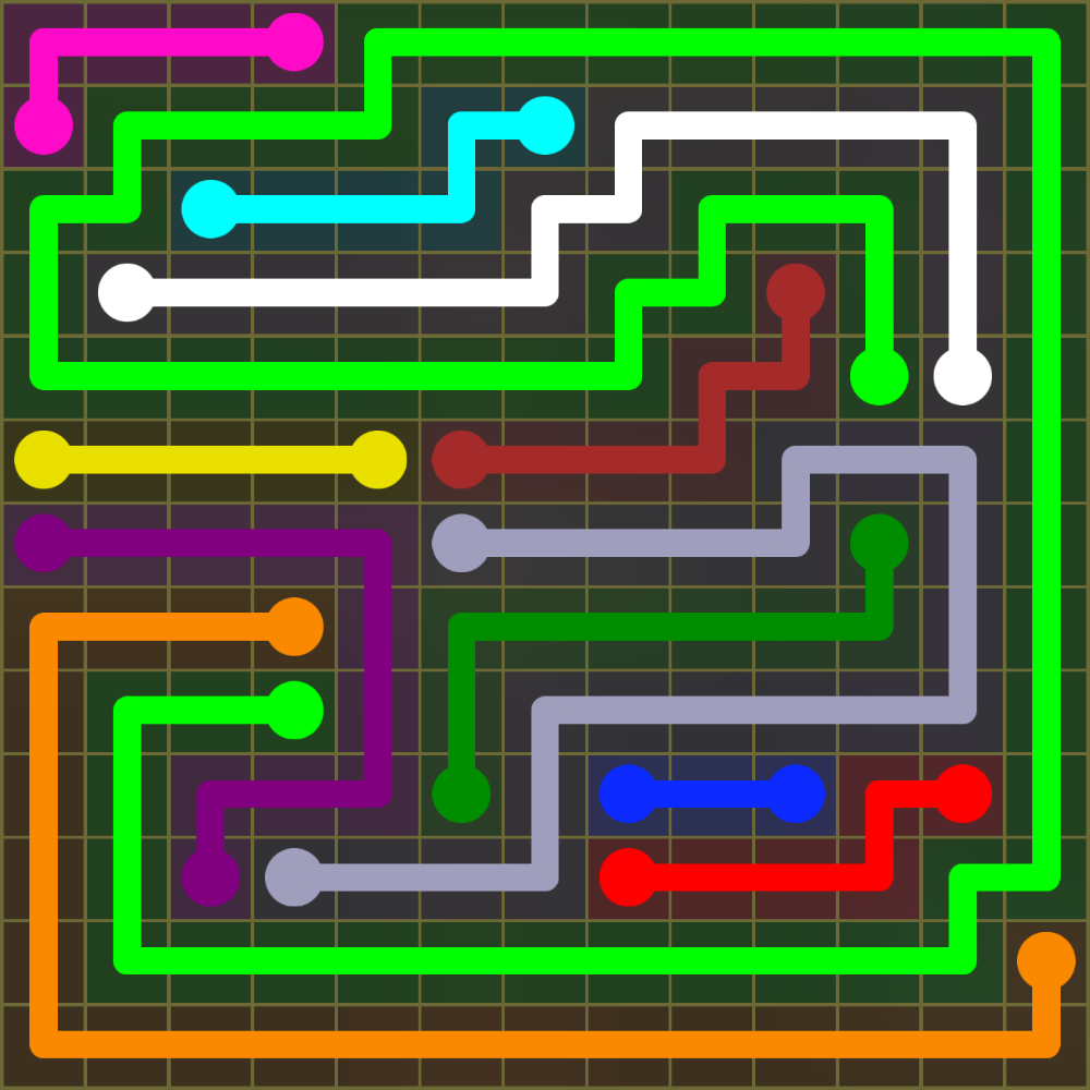 Flow Free 1734 Solution