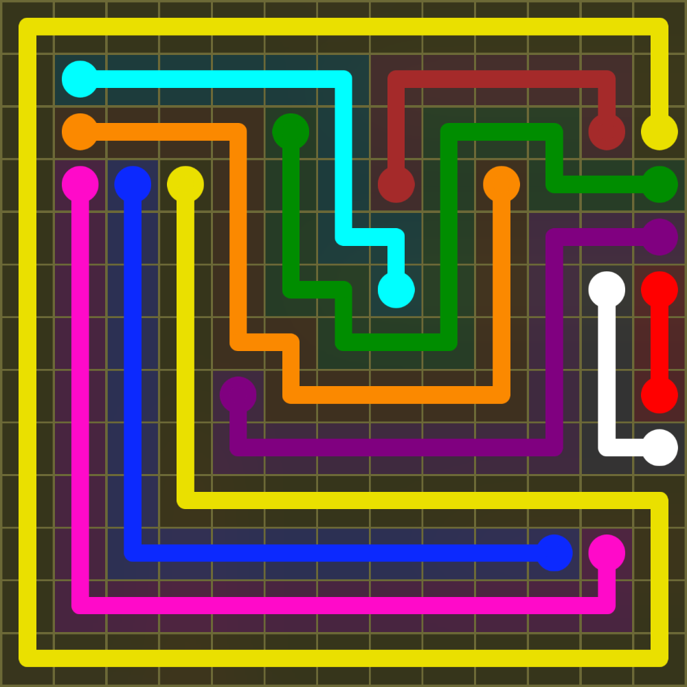 Flow Free 1736 Solution