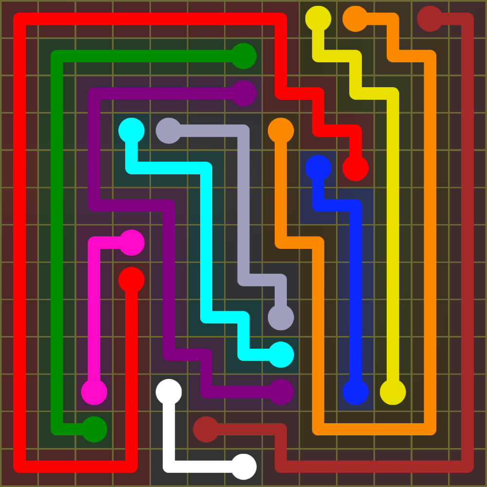 Flow Free 1764 Solution