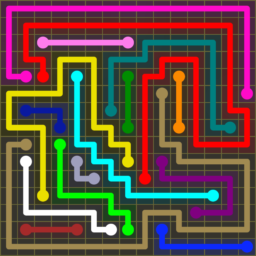 Flow Free 1962 Solution
