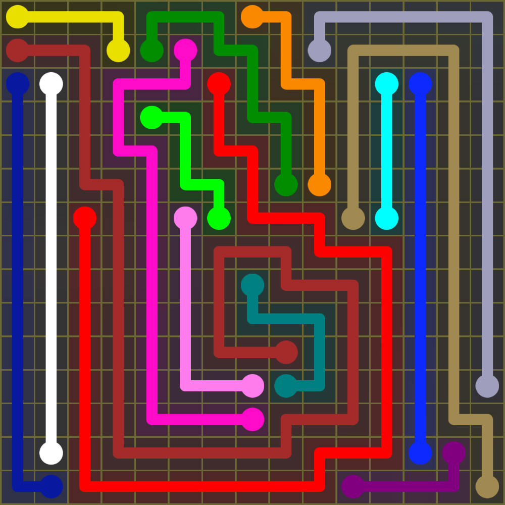 Flow Free 1963 Solution