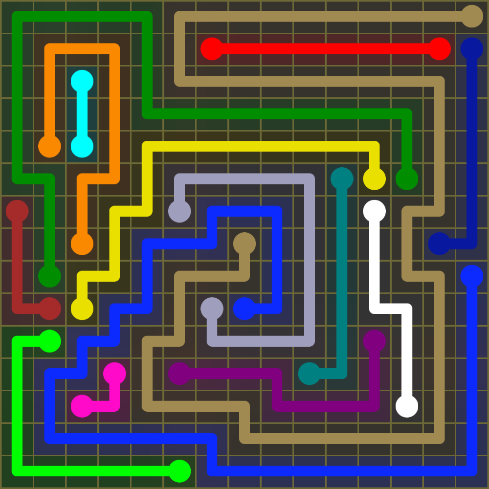 Flow Free 1965 Solution