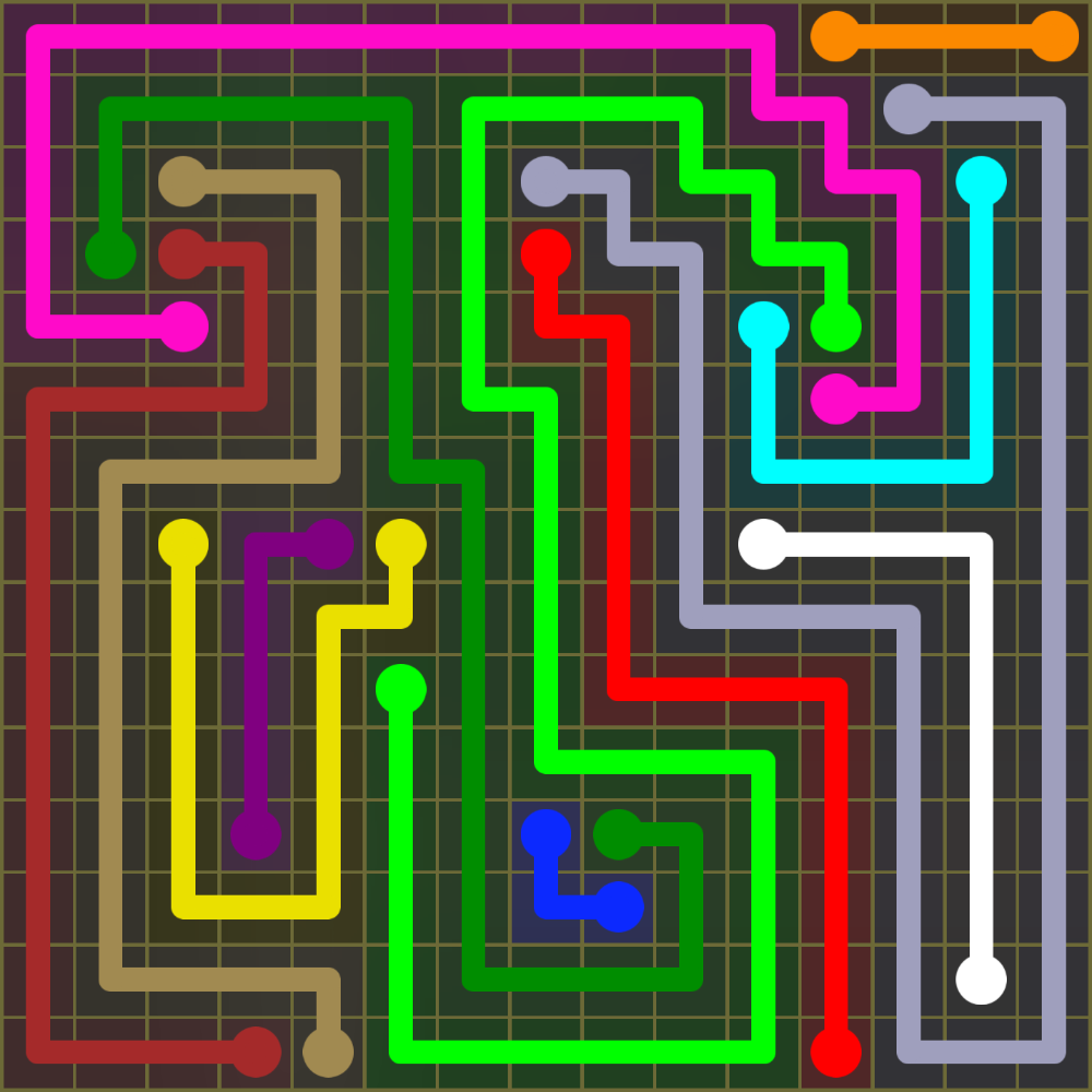 Flow Free 1966 Solution