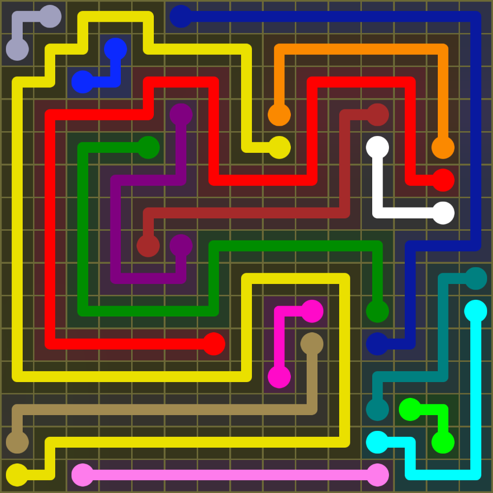 Flow Free 1969 Solution
