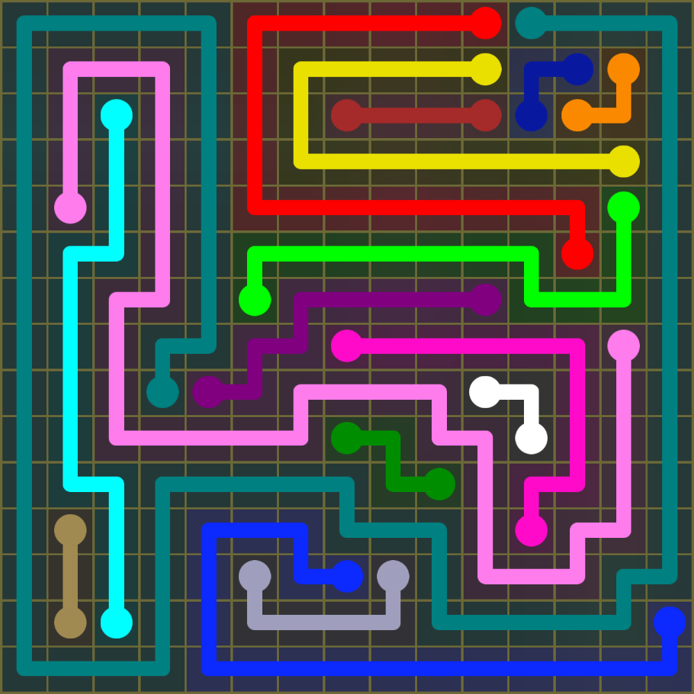 Flow Free 1970 Solution