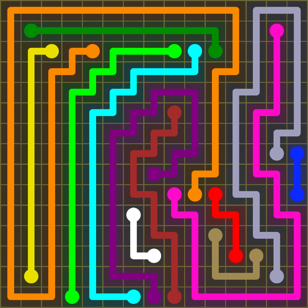 Flow Free 1973 Solution