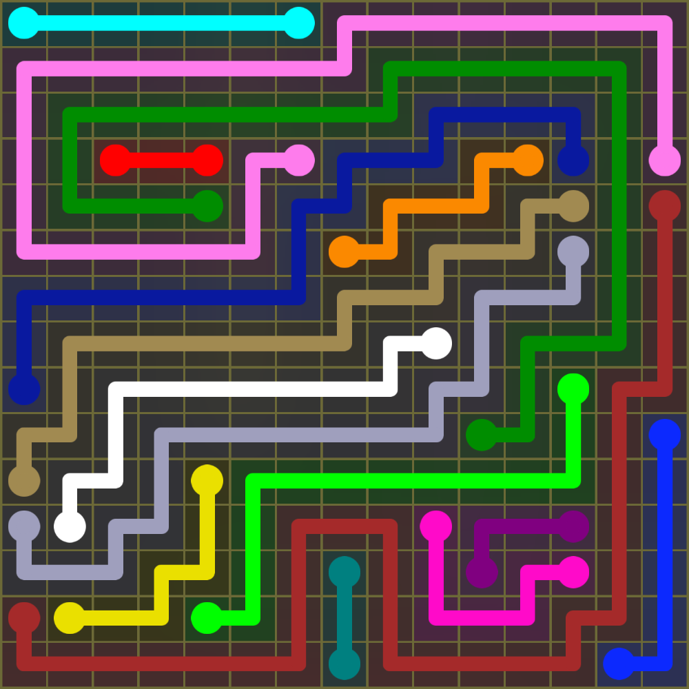 Flow Free 1974 Solution