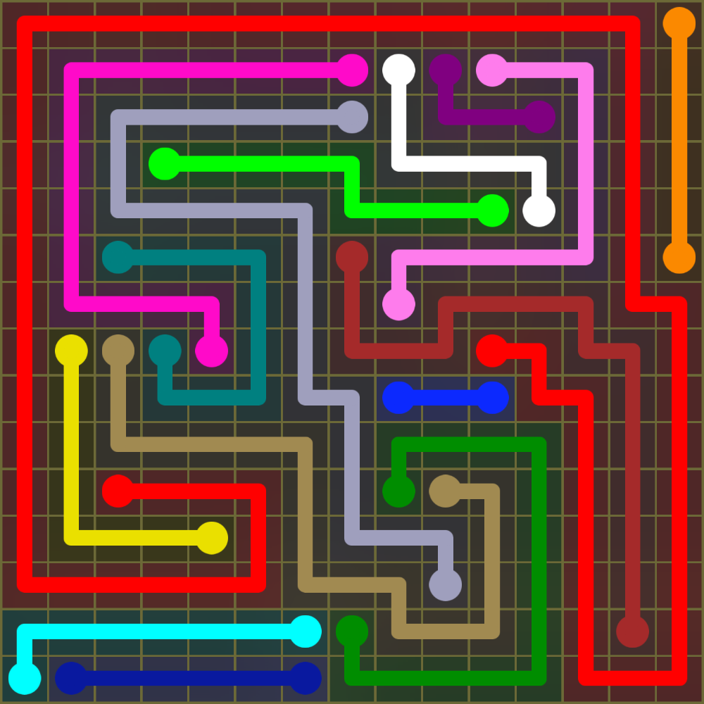 Flow Free 1975 Solution