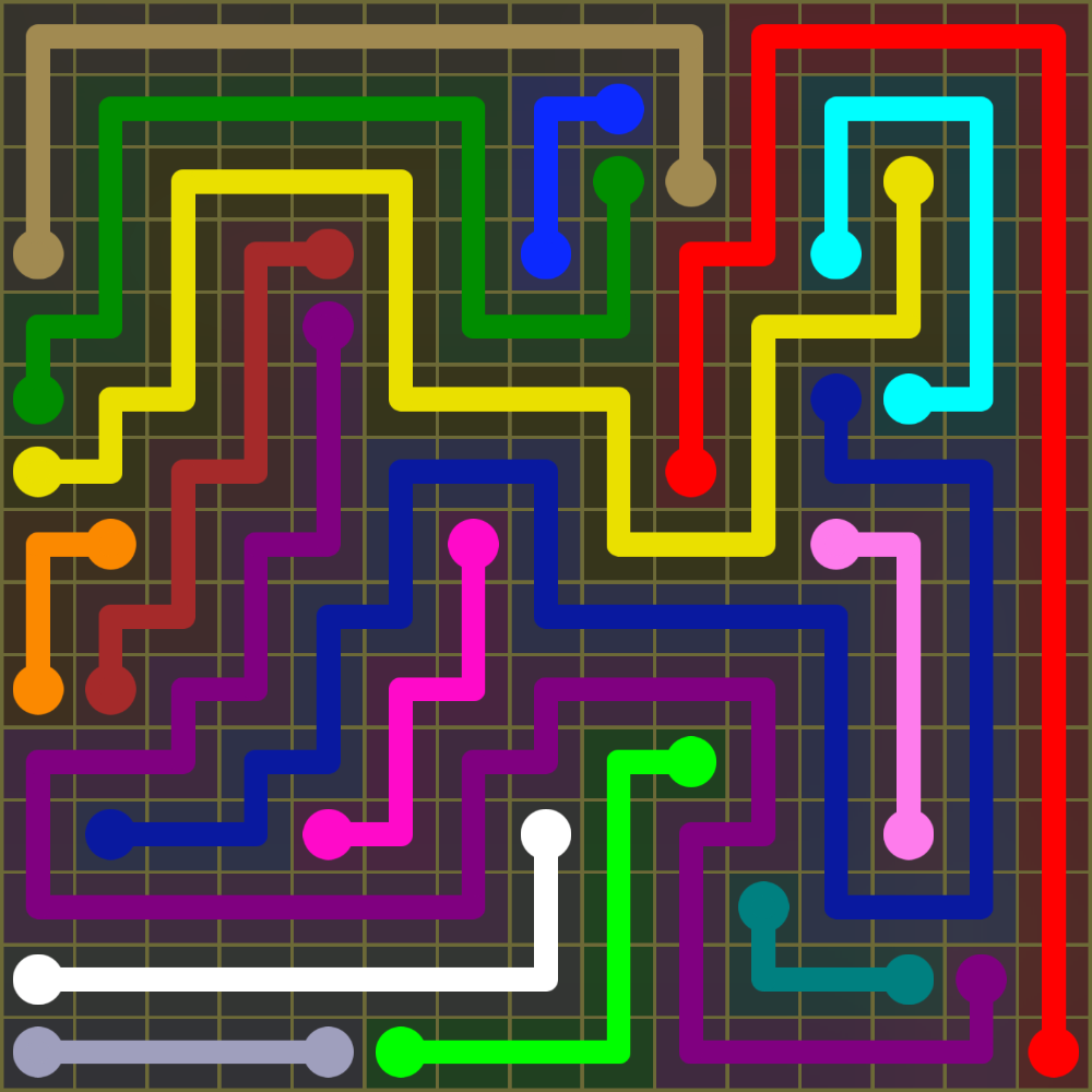Flow Free 1980 Solution