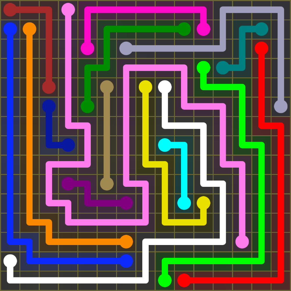 Flow Free 1955 Solution