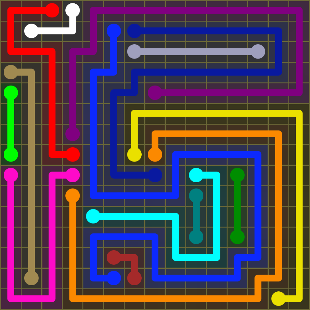 Flow Free 1956 Solution