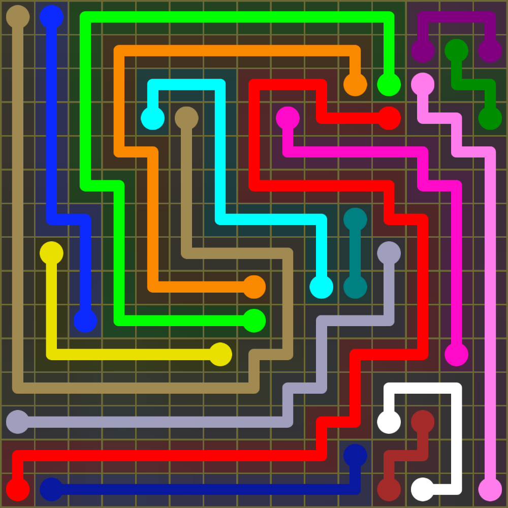 Flow Free 1959 Solution