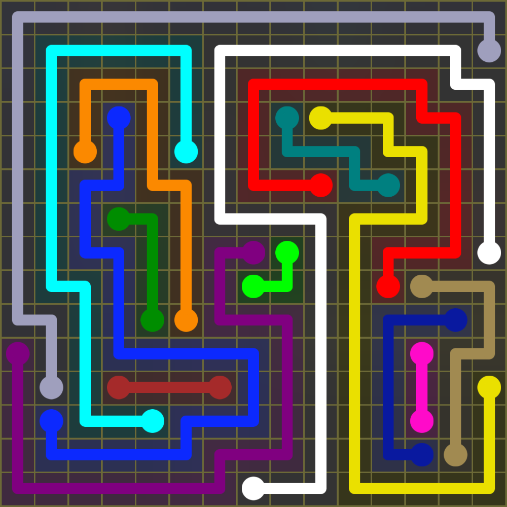 Flow Free 2072 Solution