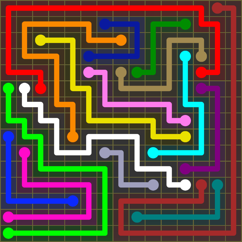 Flow Free 2073 Solution