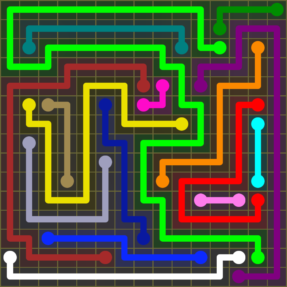 Flow Free 2081 Solution