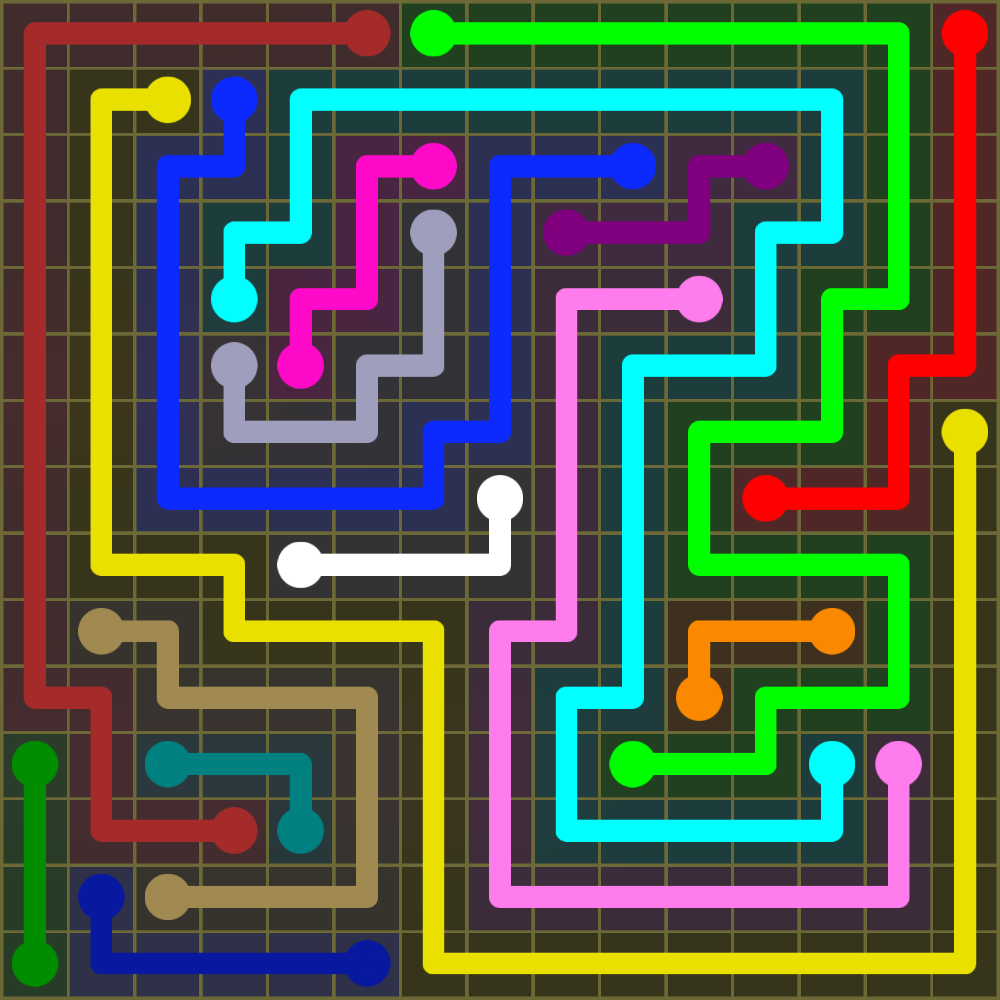 Flow Free 2086 Solution