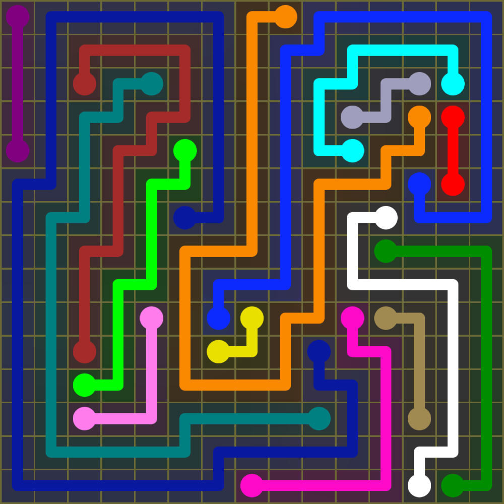 Flow Free 2091 Solution