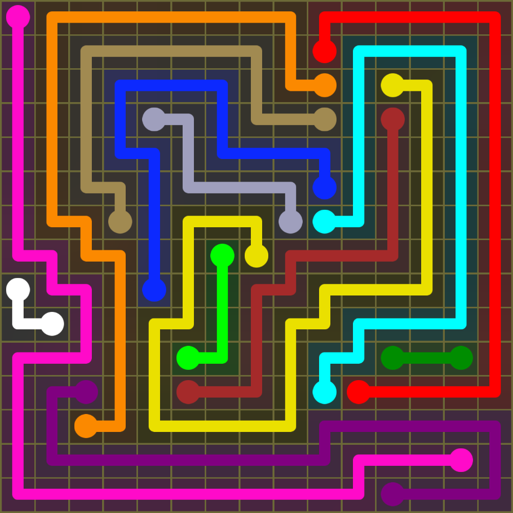 Flow Free 2096 Solution
