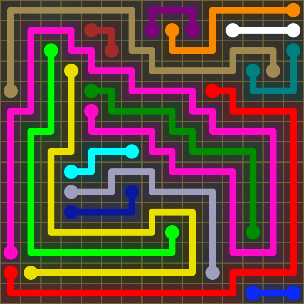 Flow Free 2099 Solution