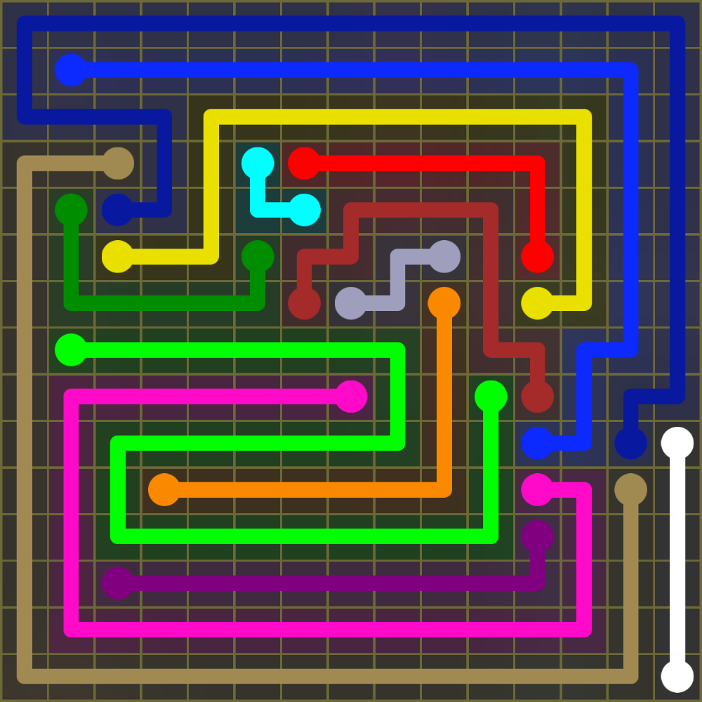 Flow Free 2029 Solution