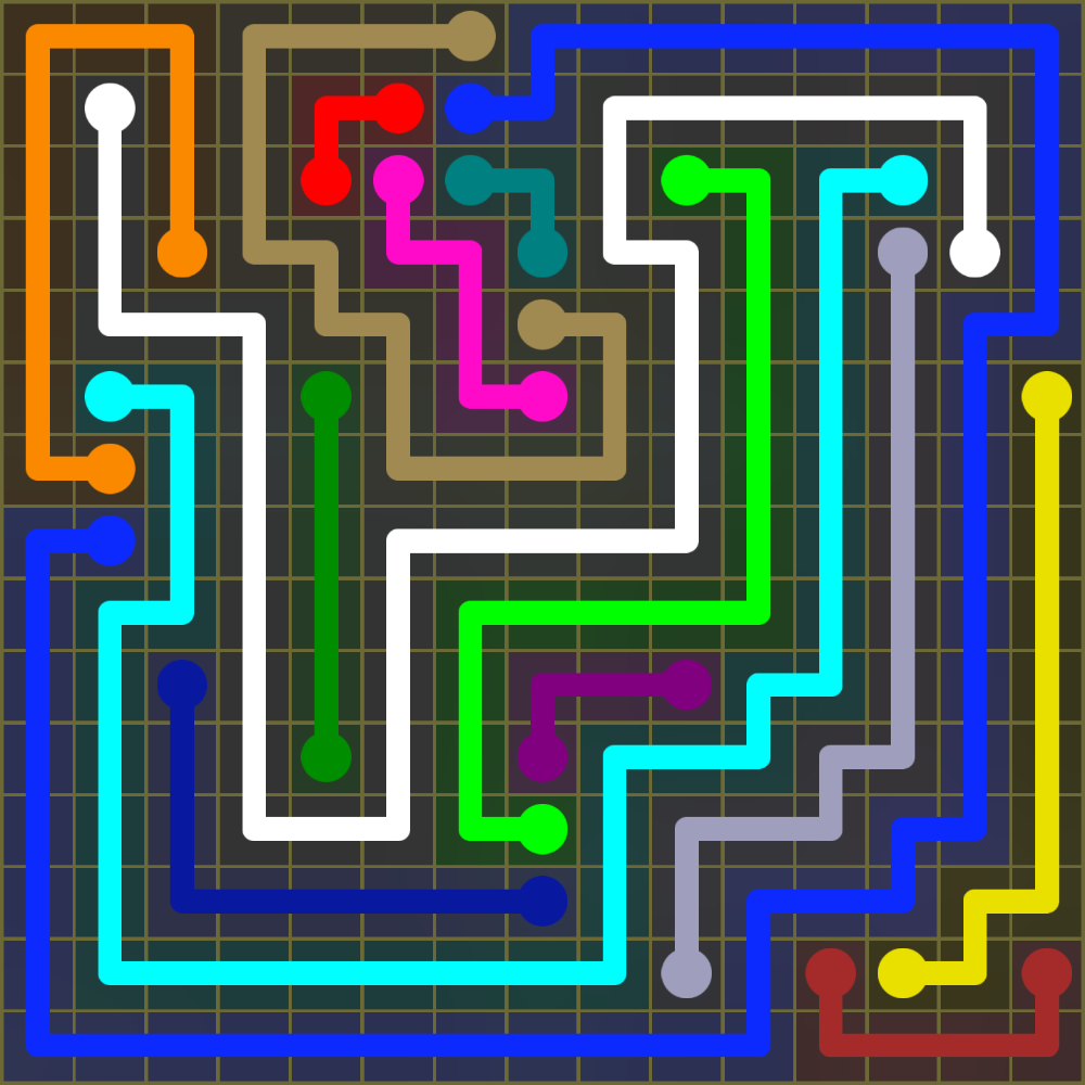 Flow Free 2030 Solution