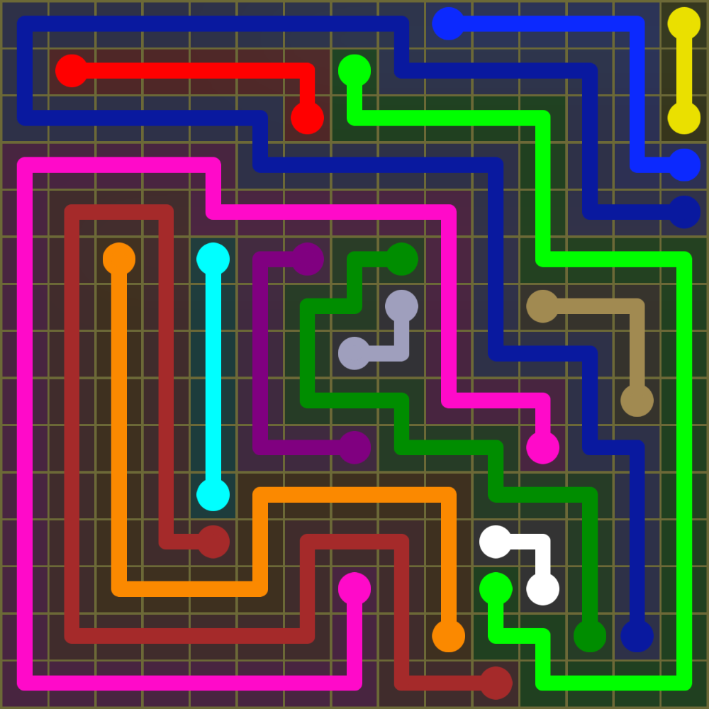 Flow Free 2031 Solution