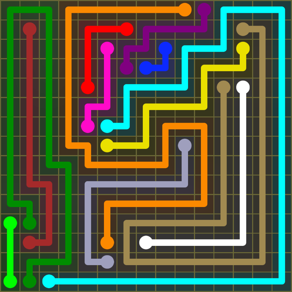 Flow Free 2035 Solution