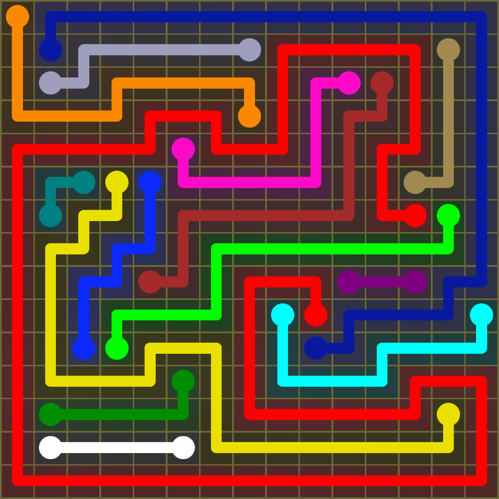 Flow Free 2038 Solution